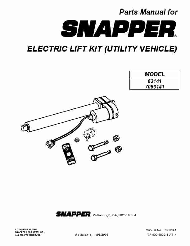 Snapper Utility Vehicle 63141-page_pdf